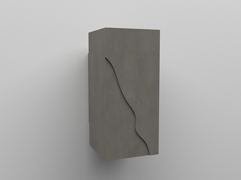LVY-W0507 Concrete Interior Wall Sconce Square Gray/black Cement LED Indoor Wall Lamp