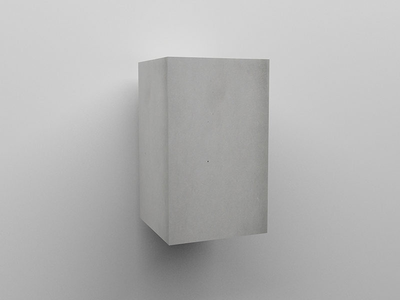 LVY-W0508 Concrete Interior Wall Sconce Square Gray/black Cement LED Indoor Wall Lamp