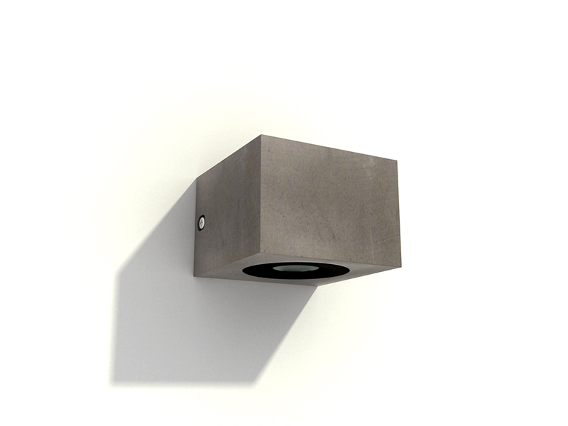 LVY-W0510 Cement Concrete Indoor Wall LED Gray/black Lamp Interior Square Wall Light