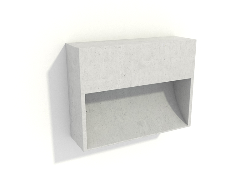 LVY-W0518 Concrete Interior Wall Sconce Square Gray/black Cement LED 10W Indoor Wall Lamp