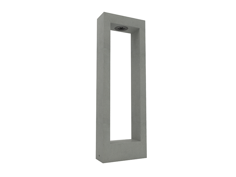LVY-O6015 Cement Concrete LED Light Fixture Gray/black Outdoor Garden Lamp