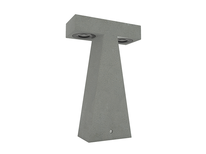 LVY-O6019 Cement Concrete LED Gray/black Outdoor Garden Lamp