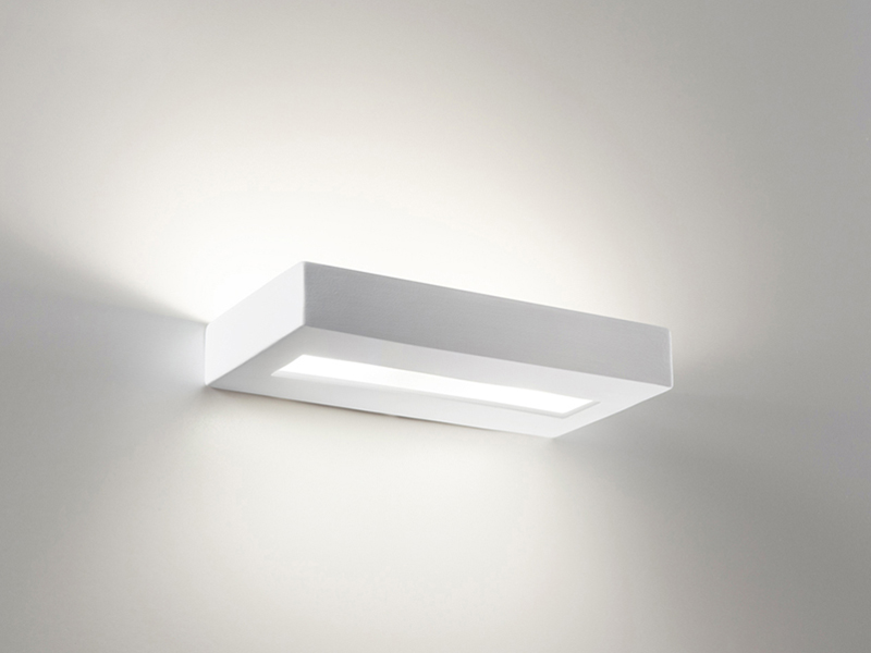 LVY-W0112  Gypsum Plaste Lamp White Modern 2*G9/R7S Indoor Wall Light