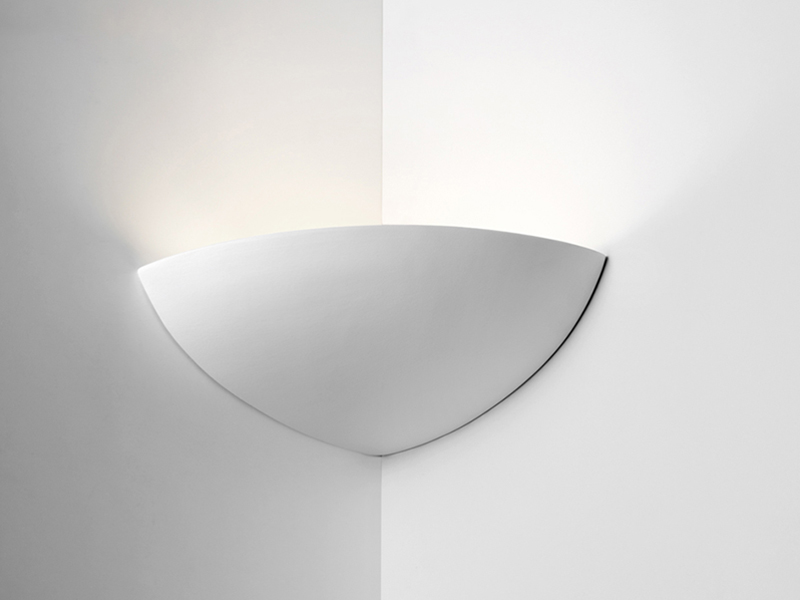LVY-W0114 Gypsum Plaster Square Modern E14/E27 Indoor Wall Light