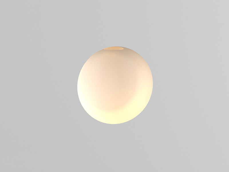 LVY-W0125 Gypsum Plaster White Round Square Indoor Step Light