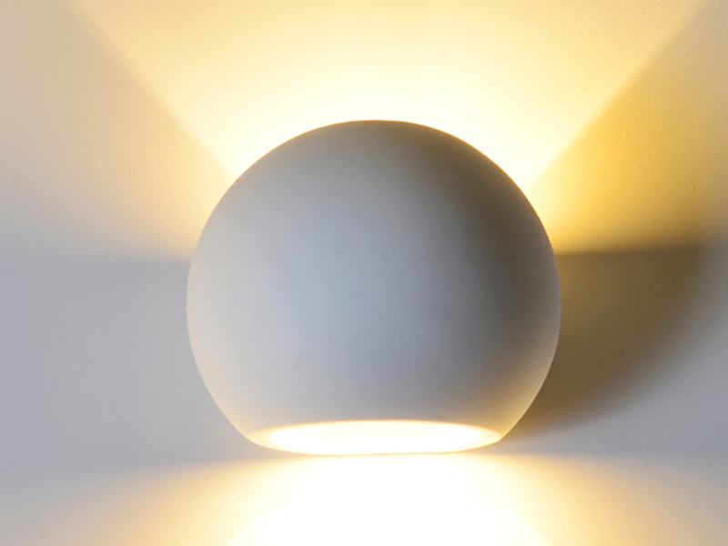 LVY-W0132 Gypsum Plaster White Modern G9 Indoor Wall Light
