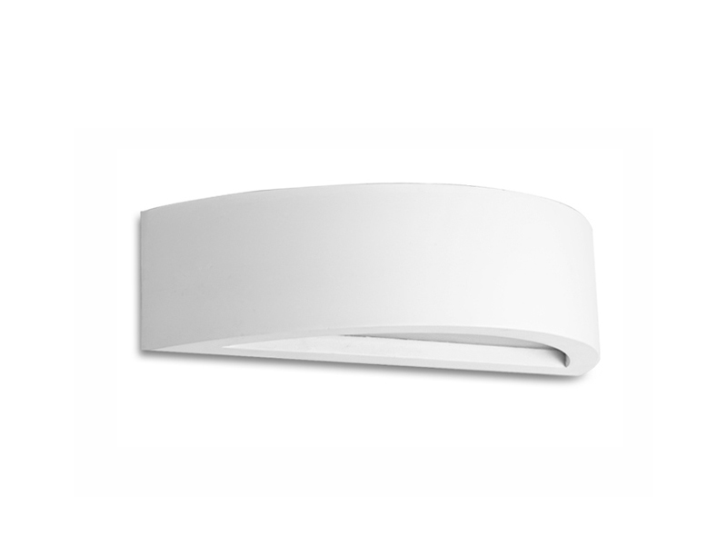 LVY-W0145 Gypsum Plaster semicircle White Modern Recessed 2*G9/E14 Indoor Wall Lamp