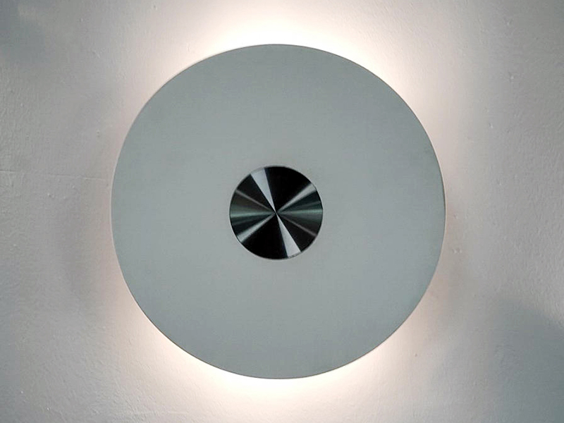 LVY-W0148 Gypsum Plaster Round Shape White Modern Recessed LED Indoor Wall Lamp