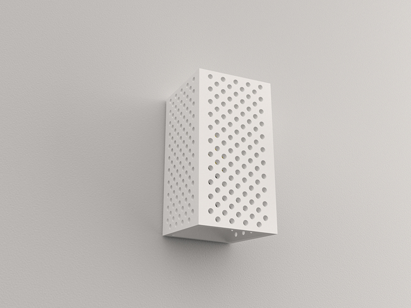 LVY-W0149 Gypsum Plaster Honeycomb White Modern Recessed 2*G9 Indoor Wall Lamp