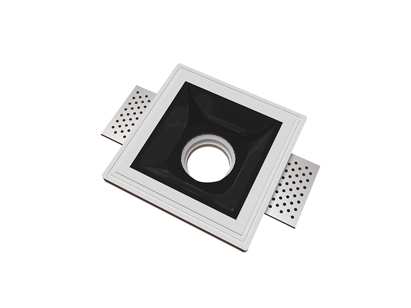 LVY-D0132 Gypsum Plaster Aluminium Gold/Black Frameless recessed GU10 Indoor Downlight