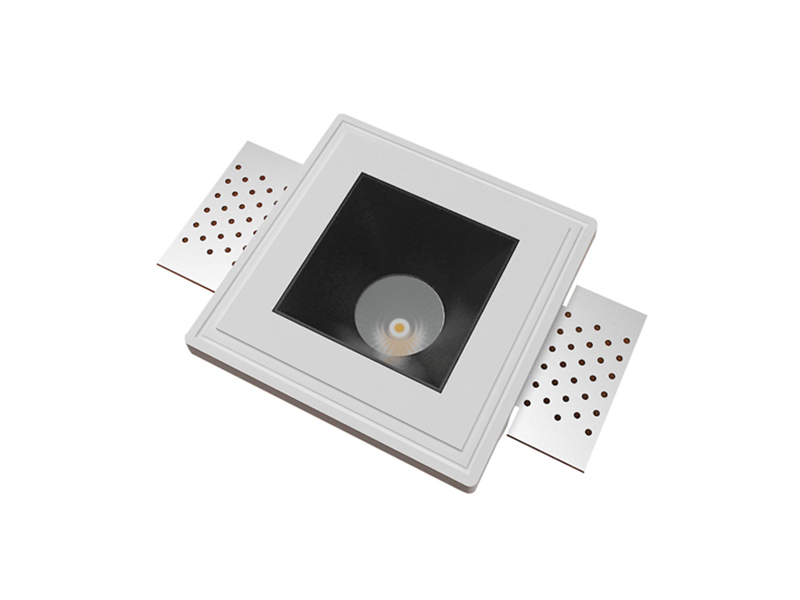 LVY-D0147 Gypsum Plaster Black/Gold/Silver/White Square COB/ GU10/MR16 Downlight