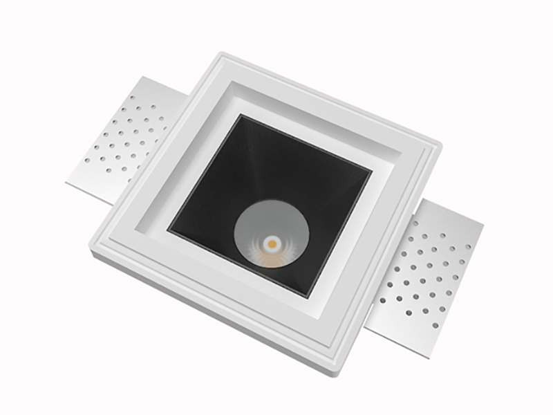 LVY-D0149 Gypsum Plaster Square recessed trimless Downlight