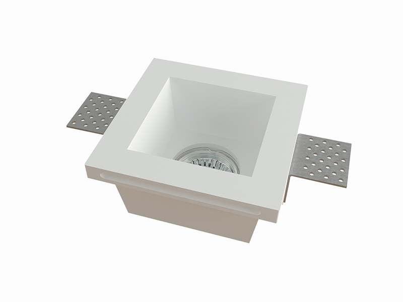 LVY-D0103A Plaster Gypsum White Recessed Trimless GU10 Indoor Downlight