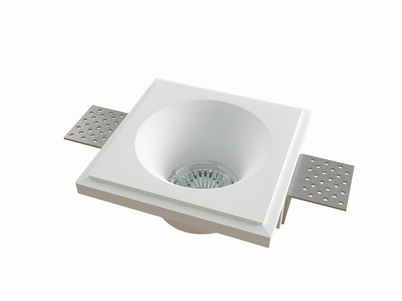 LVY-D0104A Plaster Gypsum White Recessed Trimless GU10 Downlight