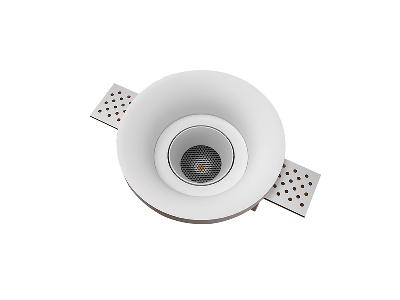 LVY-D0164 Gypsum Plaster Indoor White LED Round Downlights