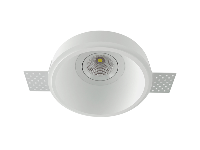 LVY-D0127 Gypsum Plaster Recessed Lamp Series Trimless Round LED Down Lights