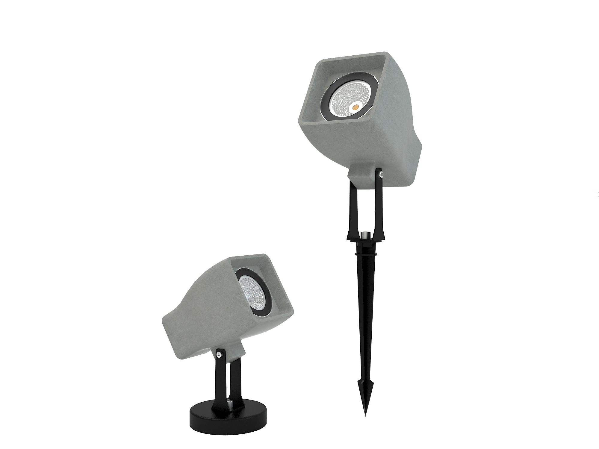 LVY-O6024 Gray/black Concrete garden outdoor LED lamp