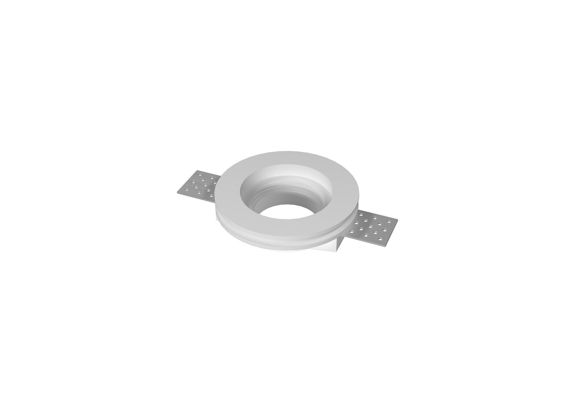 LVY-D0102 Gypsum Plaster Recessed Lamp Series Trimless Round LED Down Lights