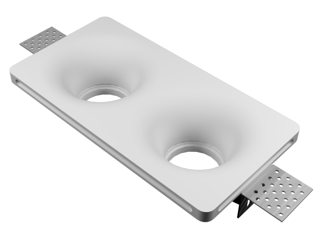 LVY-D0195 Gypsum Plaster Recessed Lamp Series Trimless Round LED Down Lights