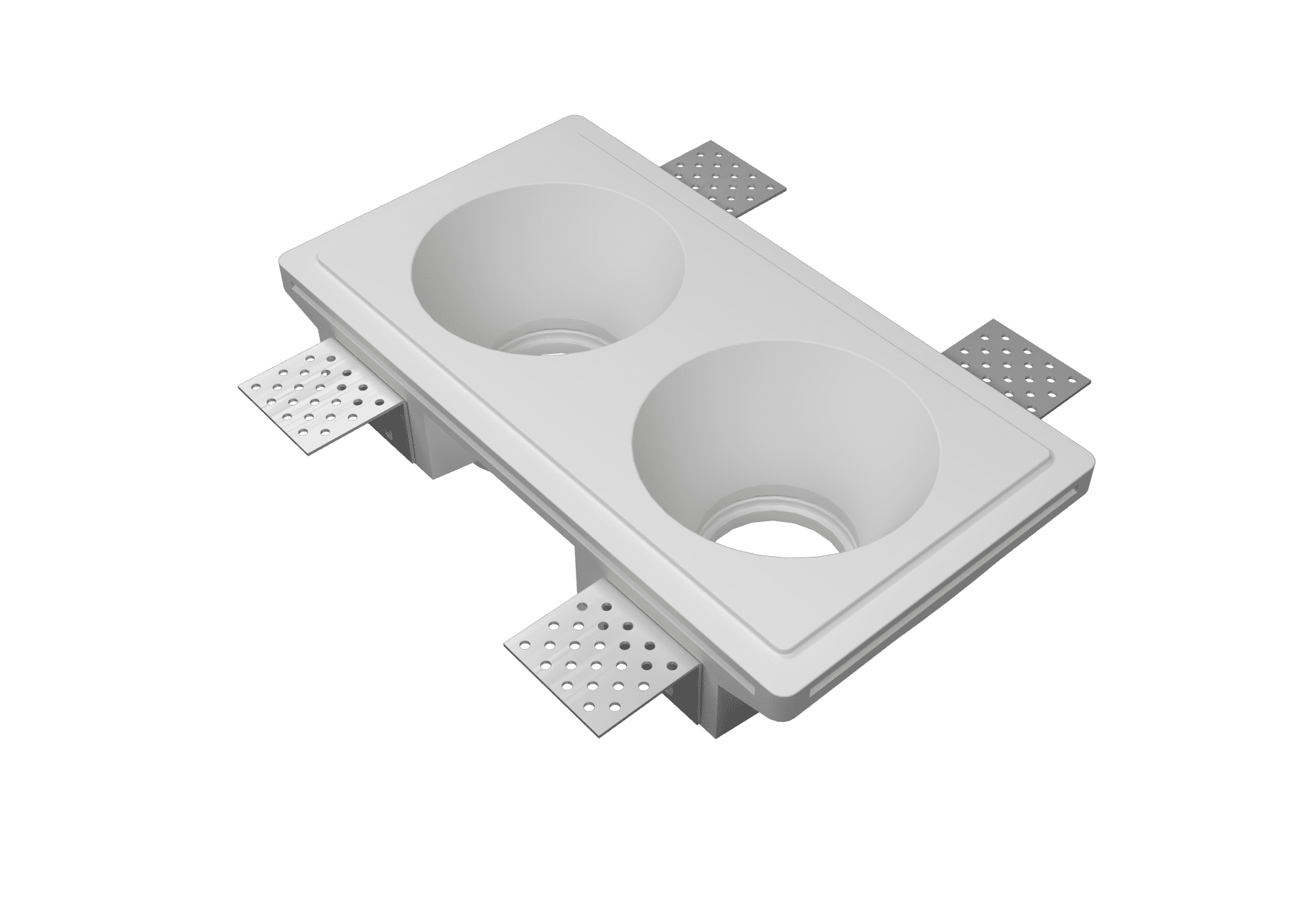 LVY-D0228 Gypsum Plaster Recessed Lamp Series Trimless Round LED Down Lights